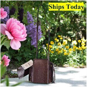 Zara NWT Brown Crossbody Purse Shoulder Bag 14625